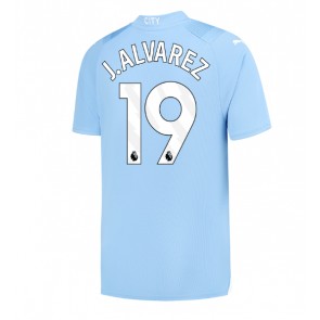 Manchester City Julian Alvarez #19 Domácí Dres 2023-24 Krátký Rukáv